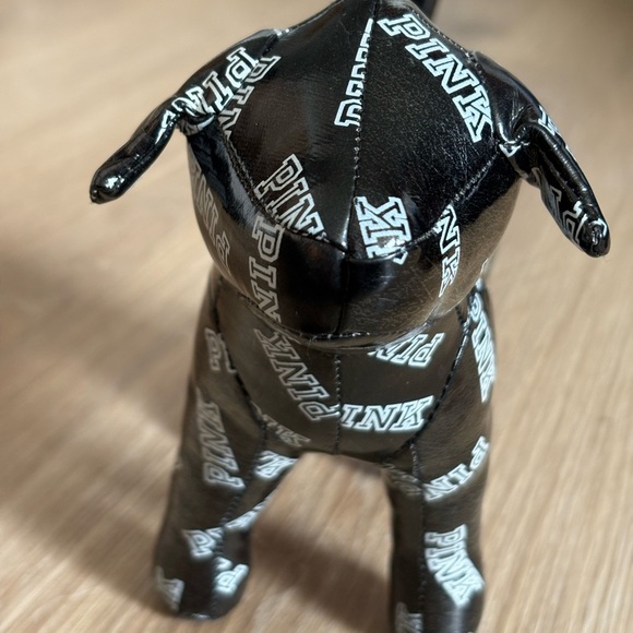 Victoria’s Secret PINK Black Logo Dog Plush Collectible - Picture 1 of 3